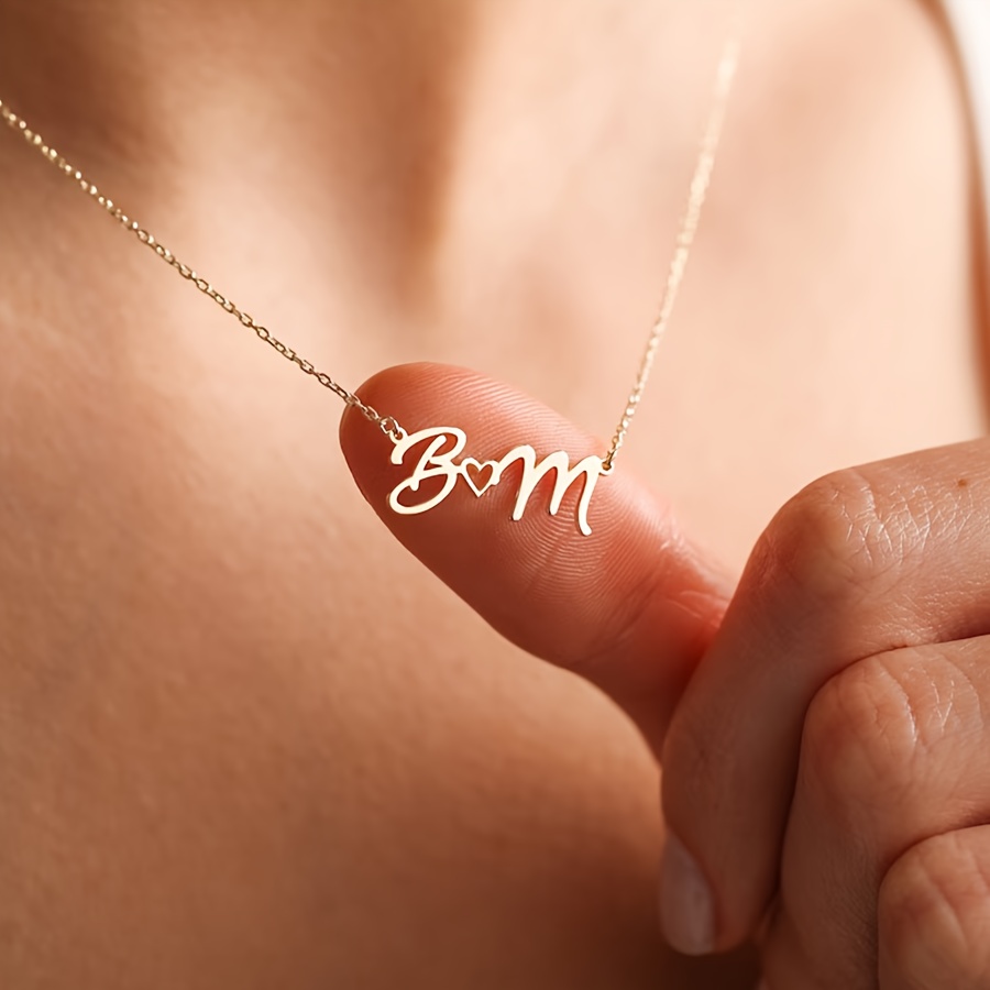 Women Fashion Names - 여성을위한 사용자 정의 이름 목걸이 방수