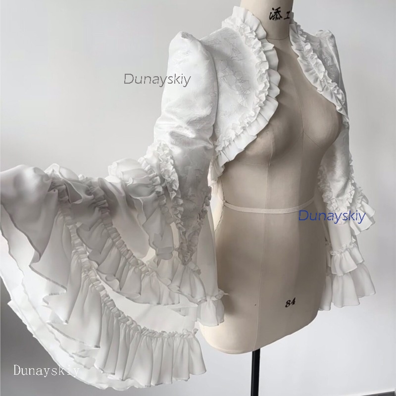 Puff Sleeve Blouse - 고딕 파티 뱀파이어 로리타 오우지 레이어링
