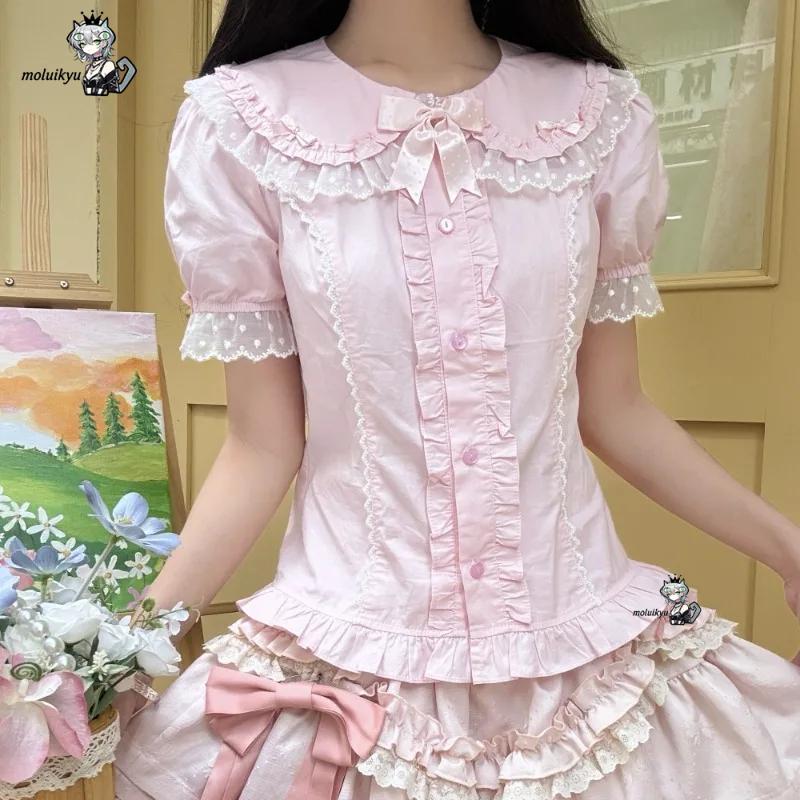 카와이 프릴 블라우스 봄 여름 일본식 퍼프 슬리브 패션 - Puff Sleeve Blouse 리뷰 및 가격