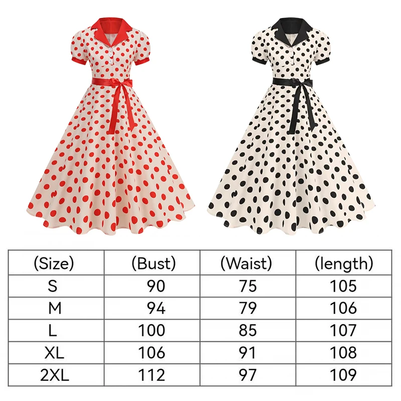 빈티지 물방울 무늬 여름 원피스 여성 1950년대 60 - Women'S Fashion In The 60S 리뷰 및 가격