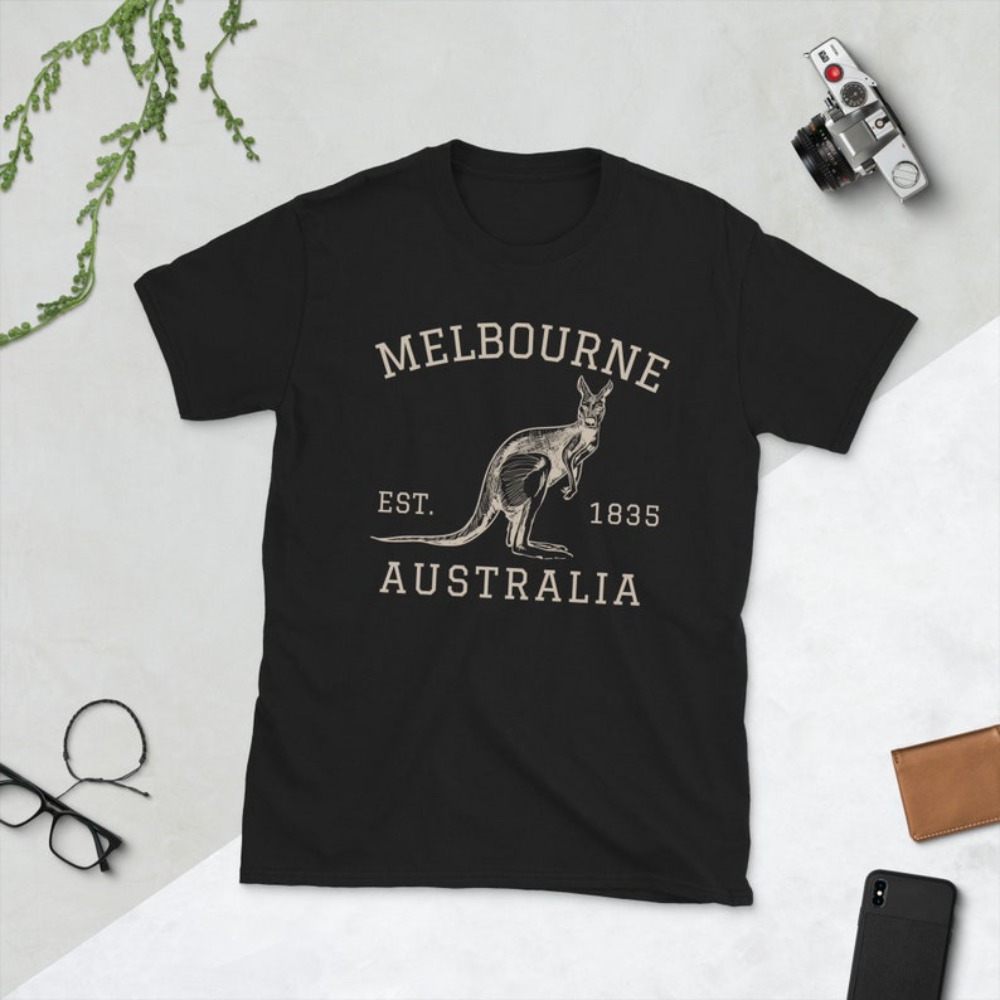 멜버른 호주 티셔츠 호주 캥거루 셔츠 빈티지 1835  - Women'S Fashion Melbourne 리뷰 및 가격